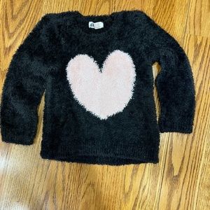 Pink heart sweater
